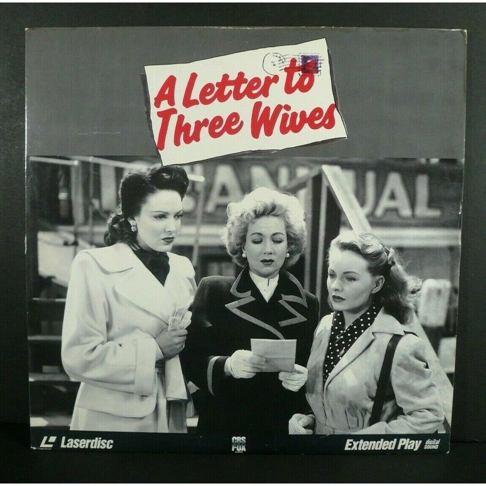 A Letter to Three Wives - Jeanne Crain, Linda Darnell 1949 - Laser Disc